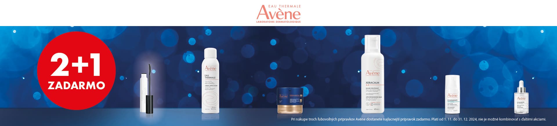 Avene 2+1 zadarmo